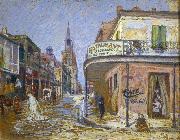 William Woodward Restaurant de la Renaissance oil on canvas